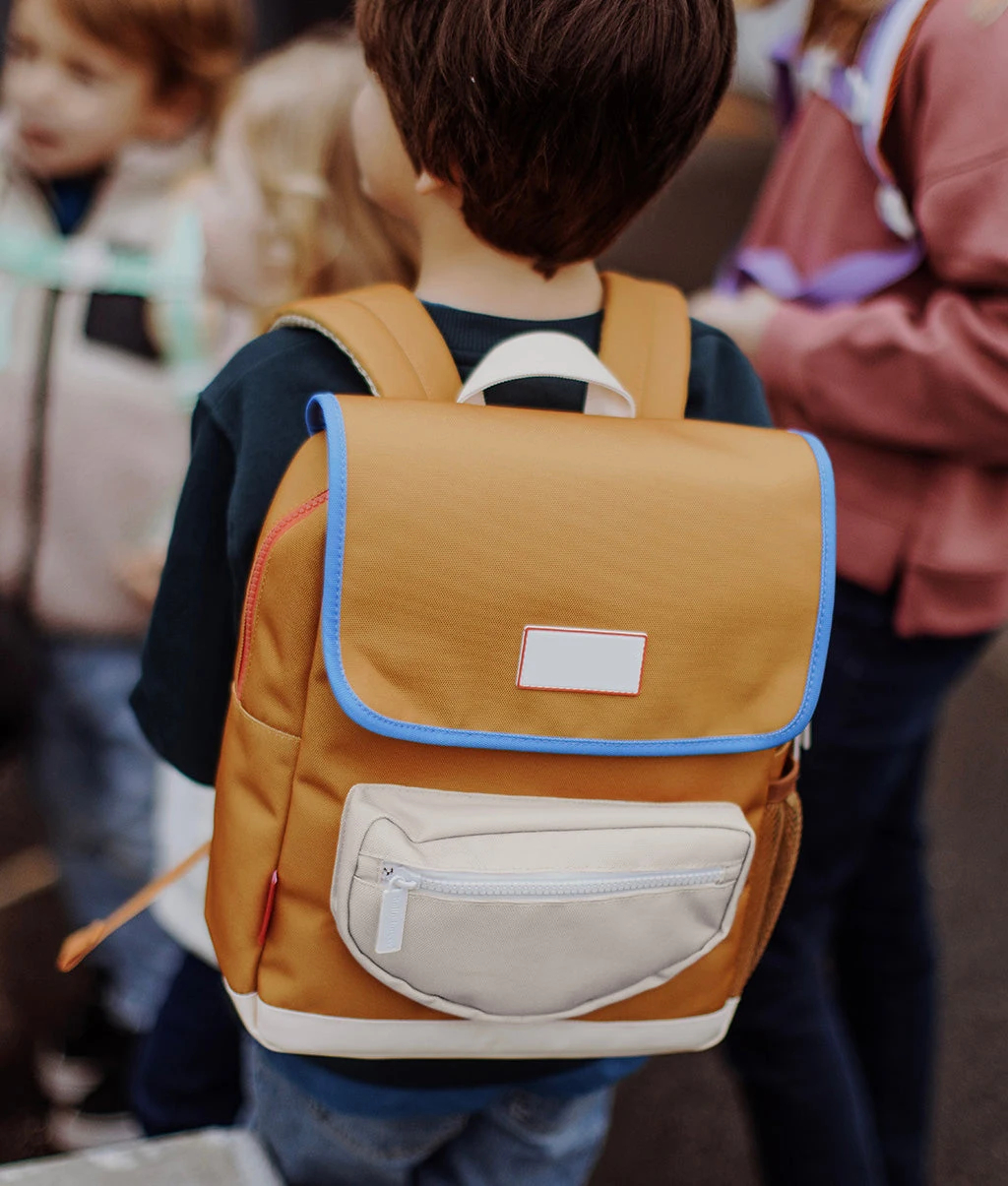 Manufacturers Custom Logo Sustainable Eco Friendly 100% Recycled Colourful Small Children Kids Backpack School Bag for Boys Girls - Image 8