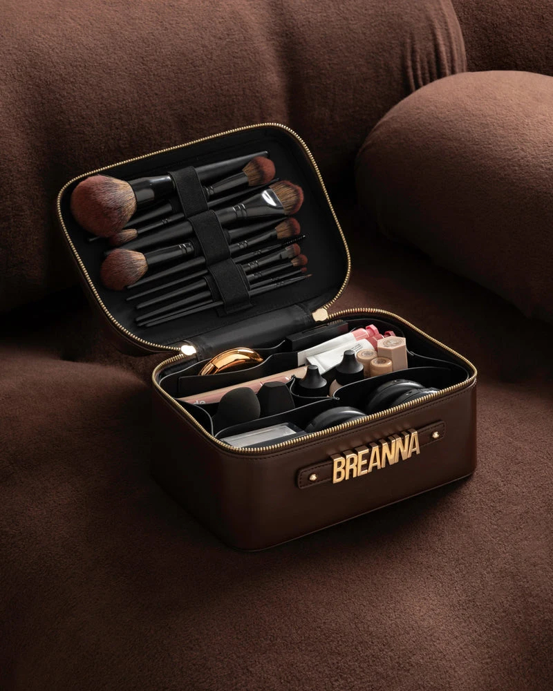 Manufacturers Custom With Logo Designer Luxury Premium Travel Leather Skincare Beauty Vanity Make up Makeup Cosmetic Cases Bags - Image 6