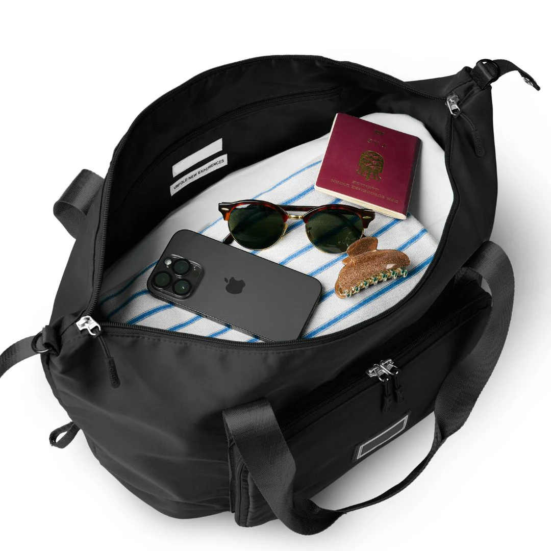 Manufacturers Custom Logo Large Waterproof Nylon Folding Organizer Expandable Foldable Luggage Travel Duffle Bag for Men Women - Image 3