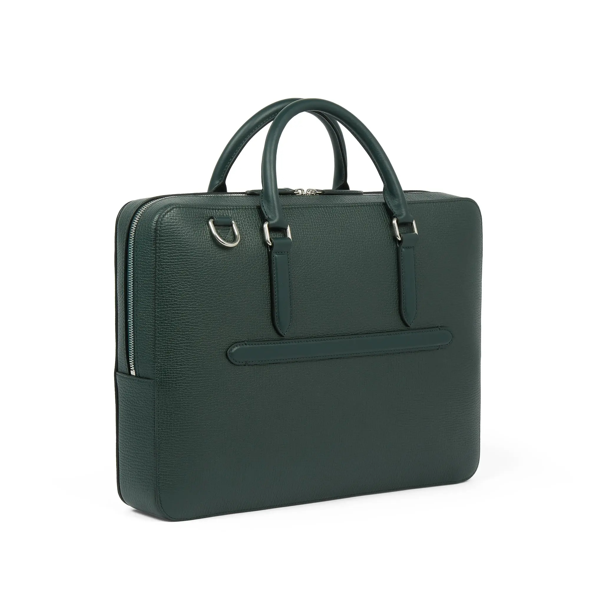 Manufacturers Custom With Logo Slim Luxury Premium Work Office Business Travel Grained Leather Briefcase Laptop Bag for Men Women - Image 3