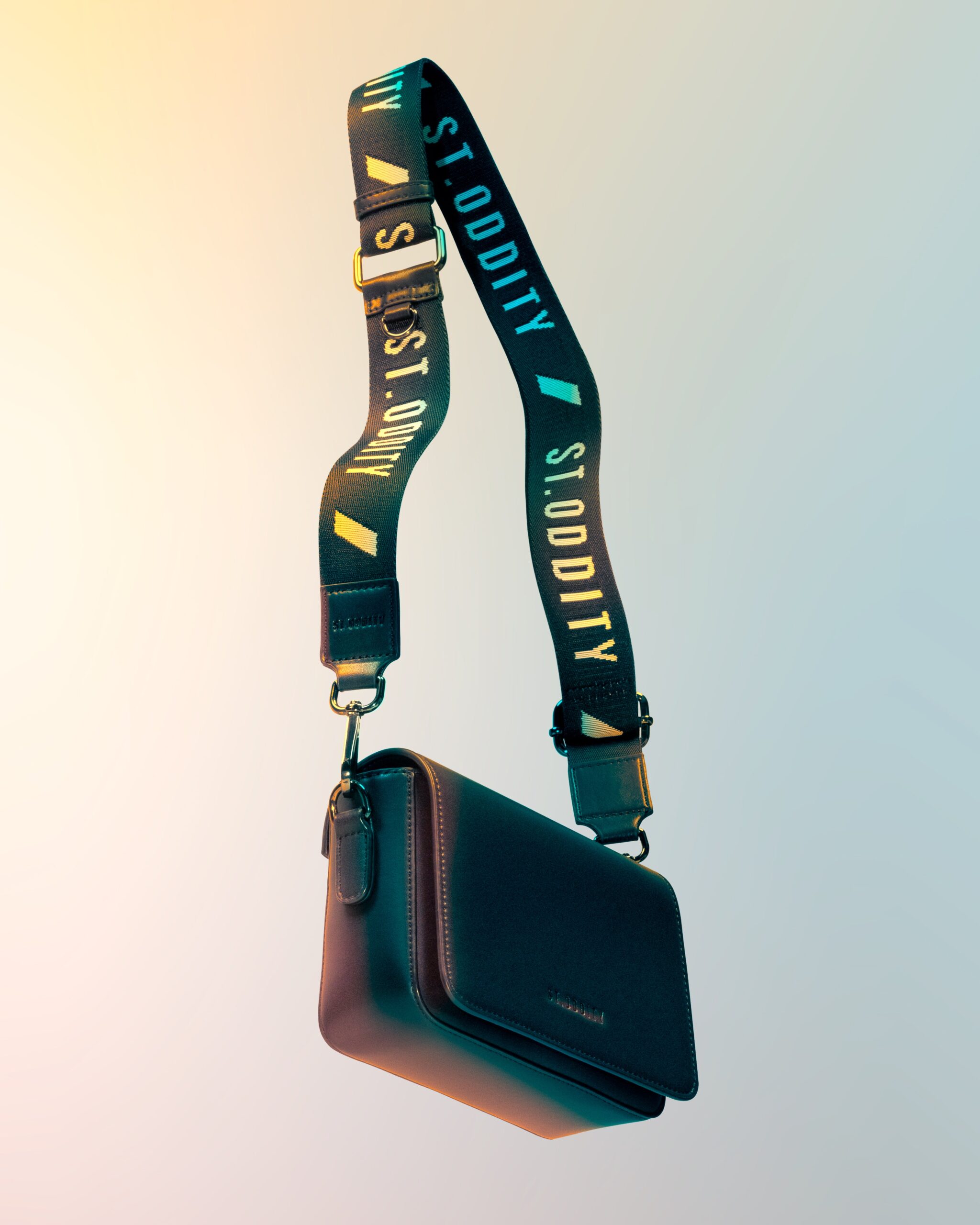 Manufacturers Custom With Printed Strap Logo Designer Fashion Small Mini Vegan Pu Leather Sling Shoulder Crossbody Bag for Women - Image 4