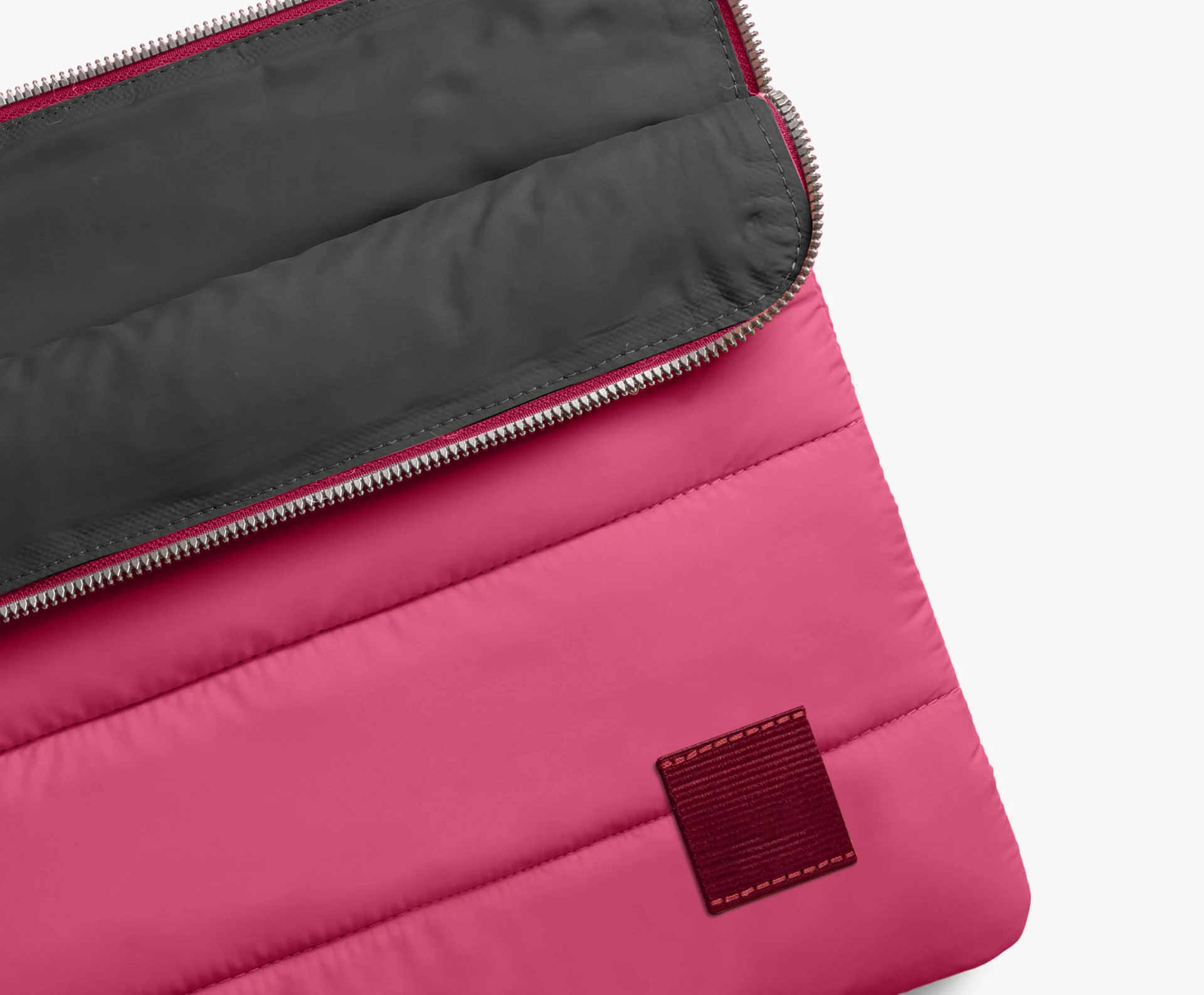 Manufacturers Custom With Logo Slim Lightweight Soft Premium Quilted Padding Puff Puffy Puffer Laptop Sleeve Cover Case Bags - Image 6