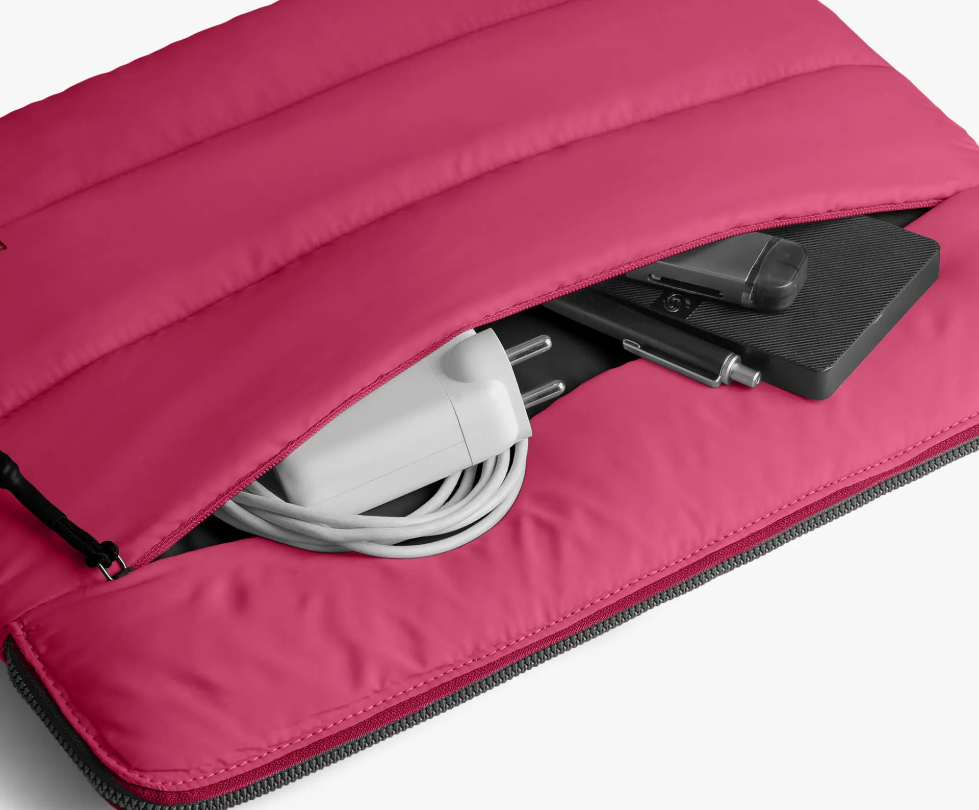 Manufacturers Custom With Logo Slim Lightweight Soft Premium Quilted Padding Puff Puffy Puffer Laptop Sleeve Cover Case Bags - Image 5