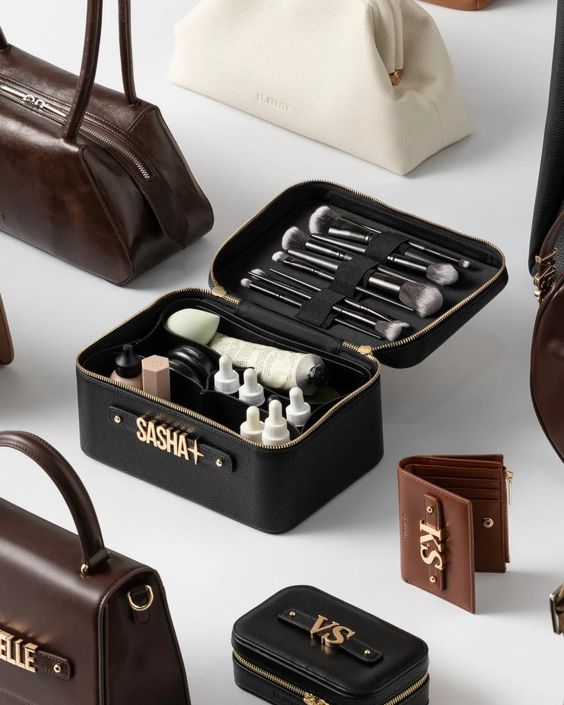 Manufacturers Custom With Logo Designer Luxury Premium Travel Leather Skincare Beauty Vanity Make up Makeup Cosmetic Cases Bags - Image 7