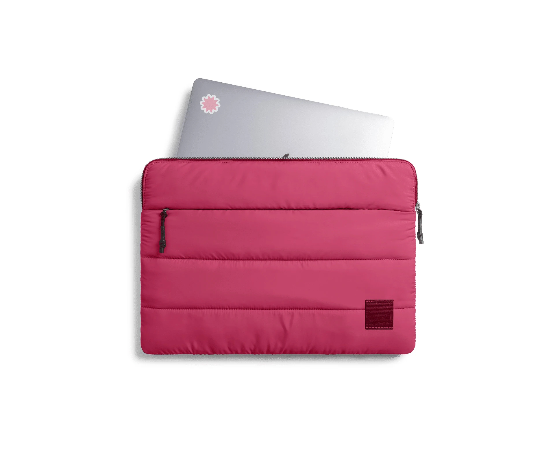 Manufacturers Custom With Logo Slim Lightweight Soft Premium Quilted Padding Puff Puffy Puffer Laptop Sleeve Cover Case Bags - Image 2