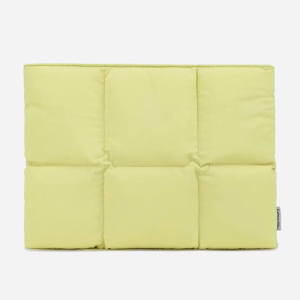 Manufacturers Custom With Logo Soft Shockproof Protective Cotton Nylon Quilted Padded Puffy Puffer Laptop Sleeve Case Cover Bags