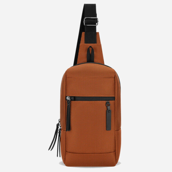 Manufacturers Custom Sustainable Eco Friendly 100% Recycled Nylon Anti Theft Travel Shoulder Crossbody Sling Bag for Men Women