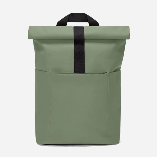 Manufacturers Custom With Logo Fashion Premium Travel Laptop Bagpack Vegan Pu Leather Rolltop Roll Top Backpack for Men Women
