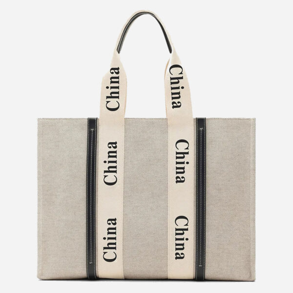 Manufacturers Custom With Printed Embroidery Logo Designer Fashion Travel Beach Cotton Linen Canvas Hobo Bolso Tote Bag for Women