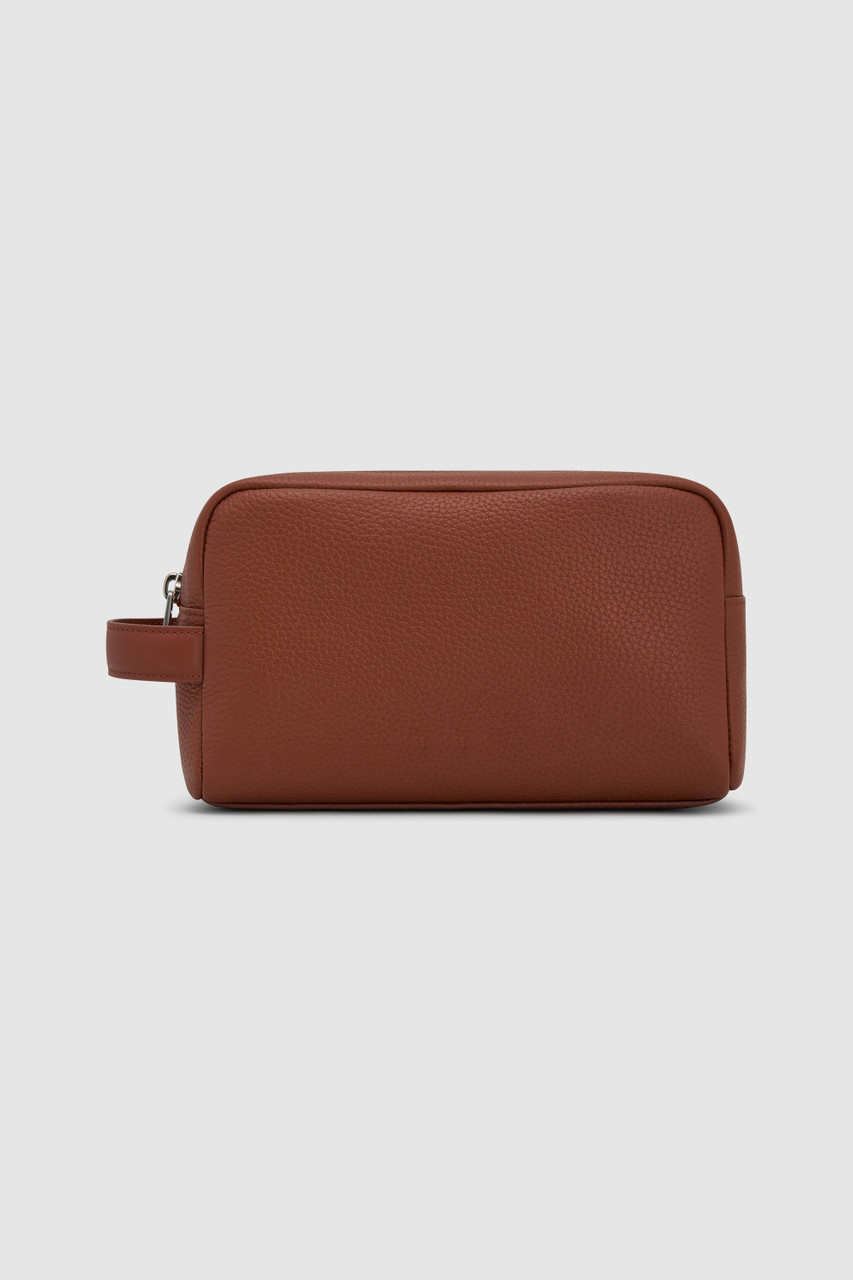 Manufacturers Custom With Logo Designer Luxury Premium Travel Genuine Leather Toilet Wash Dopp Kit Toiletry Bag for Men Women - Image 2