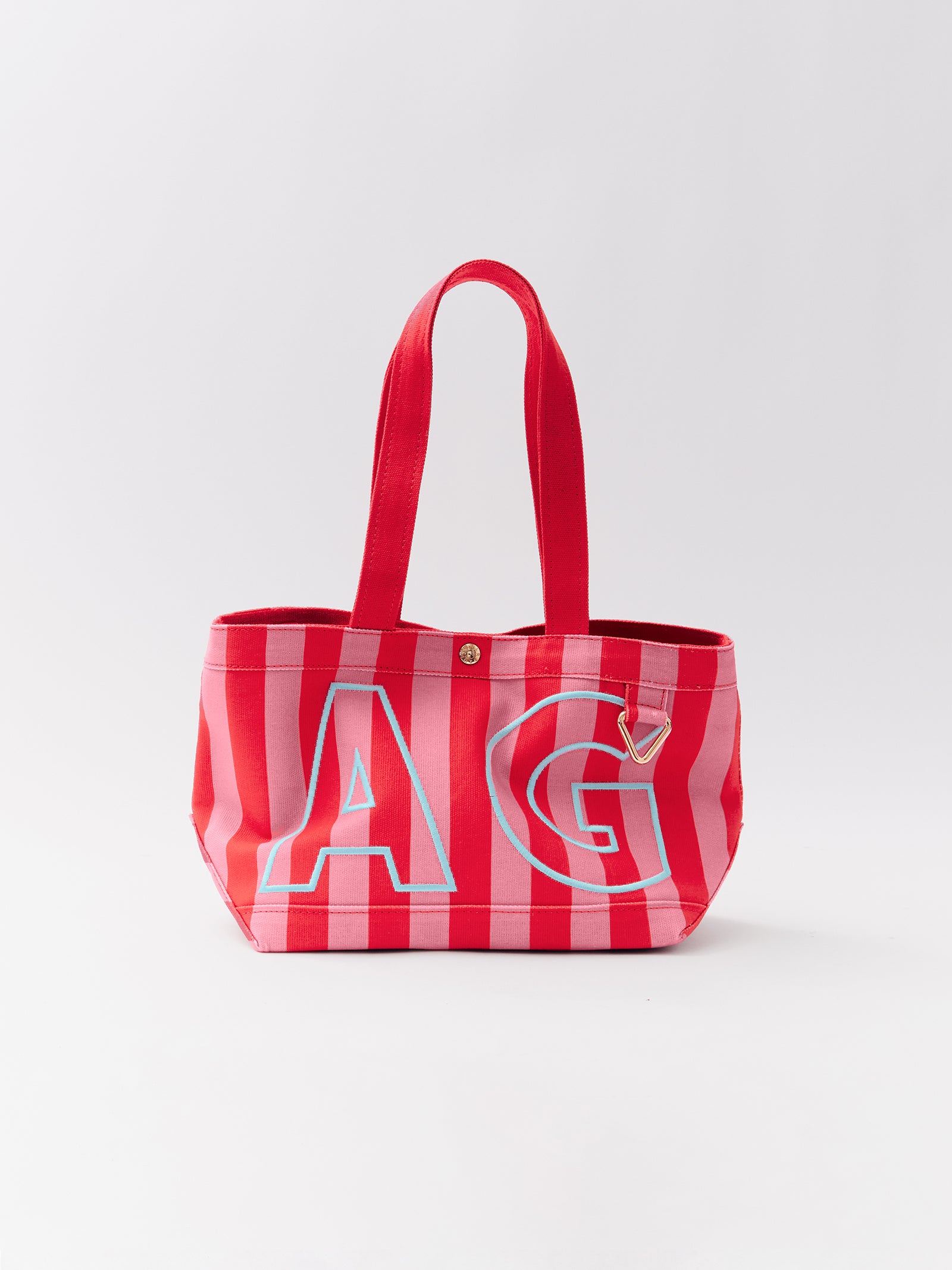 Manufacturers Custom Printed With Logo Personalized Embroidered Letter Daily Weekend Travel Beach Striped Cotton Canvas Tote Bag - Image 2