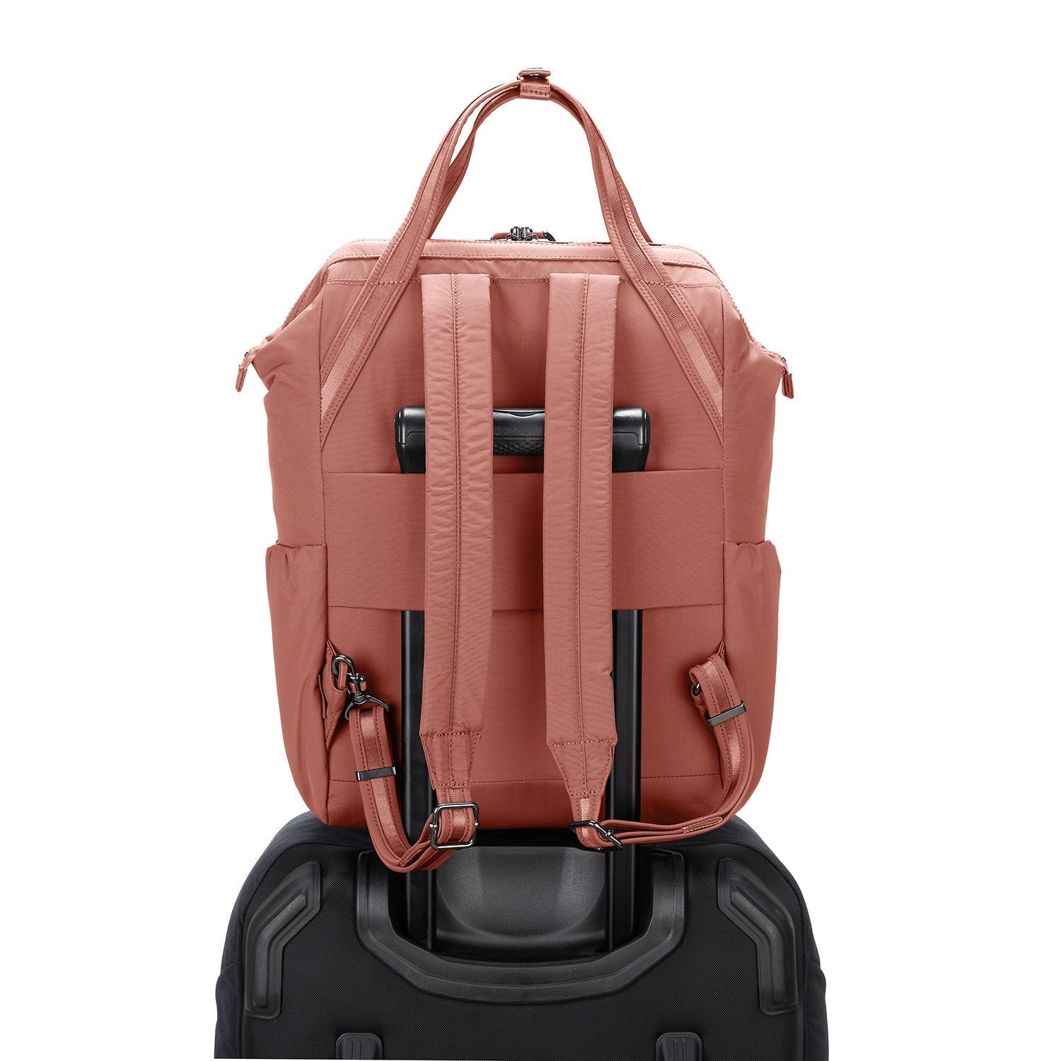 Manufacturer Custom Sustainable Eco Friendly 100% Recycled Nylon Waterproof Anti Theft Casual Travel Laptop Backpack for Women - Image 6