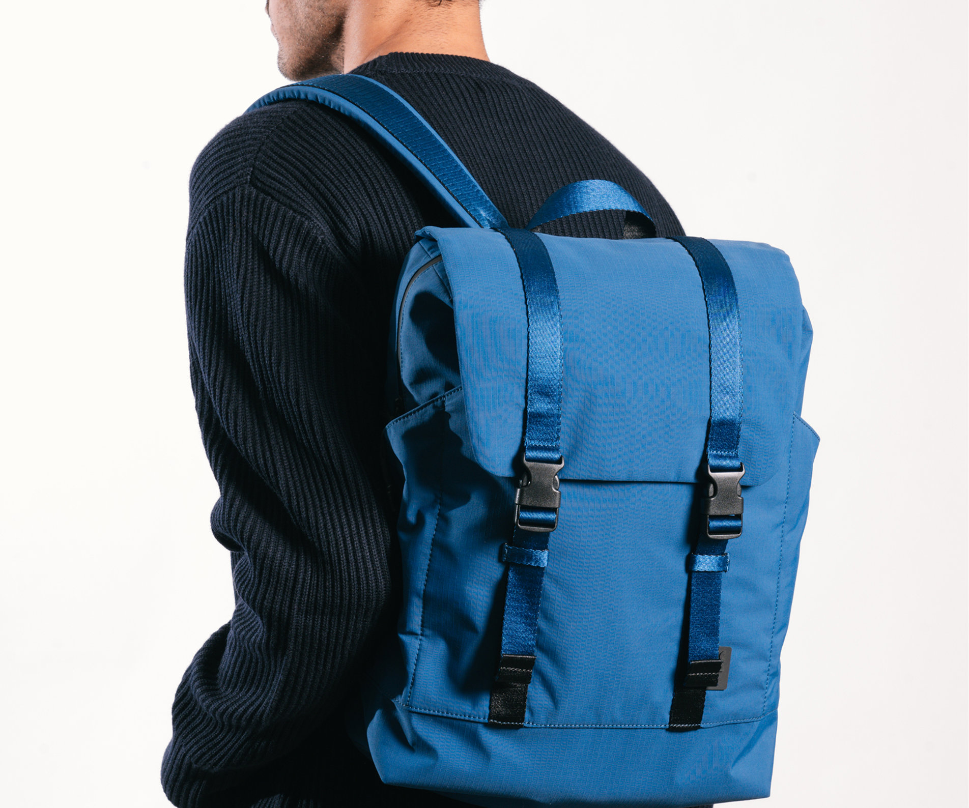 Manufacturers Custom Sustainable Eco Friendly 100% Recycled Nylon Waterproof Casual Sports Travel Laptop Backpack for Men Women - Image 6