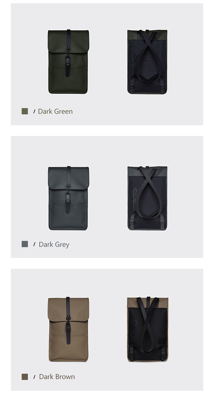 Manufacturers Custom With Logo Fashion Premium Casual Travel Waterproof Vegan Pu Leather Laptop Back Pack Backpack for Men Women - Image 9