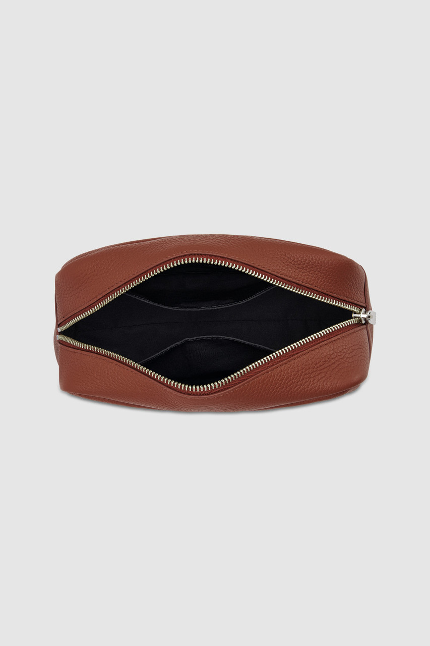 Manufacturers Custom With Logo Designer Luxury Premium Travel Genuine Leather Toilet Wash Dopp Kit Toiletry Bag for Men Women - Image 3