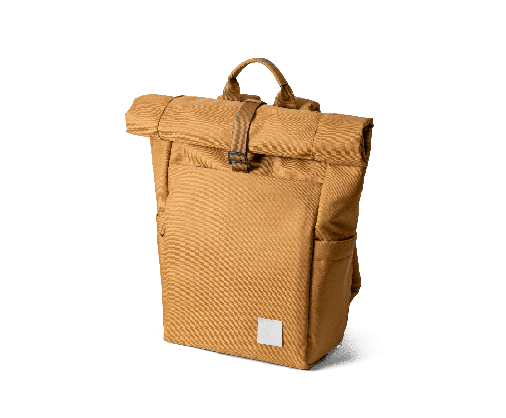 Manufacturers Custom Sustainable Eco Friendly 100% Recycle rPET Casual Sports Travel Rolltop Roll Top Backpack Bag for Men Women - Image 2