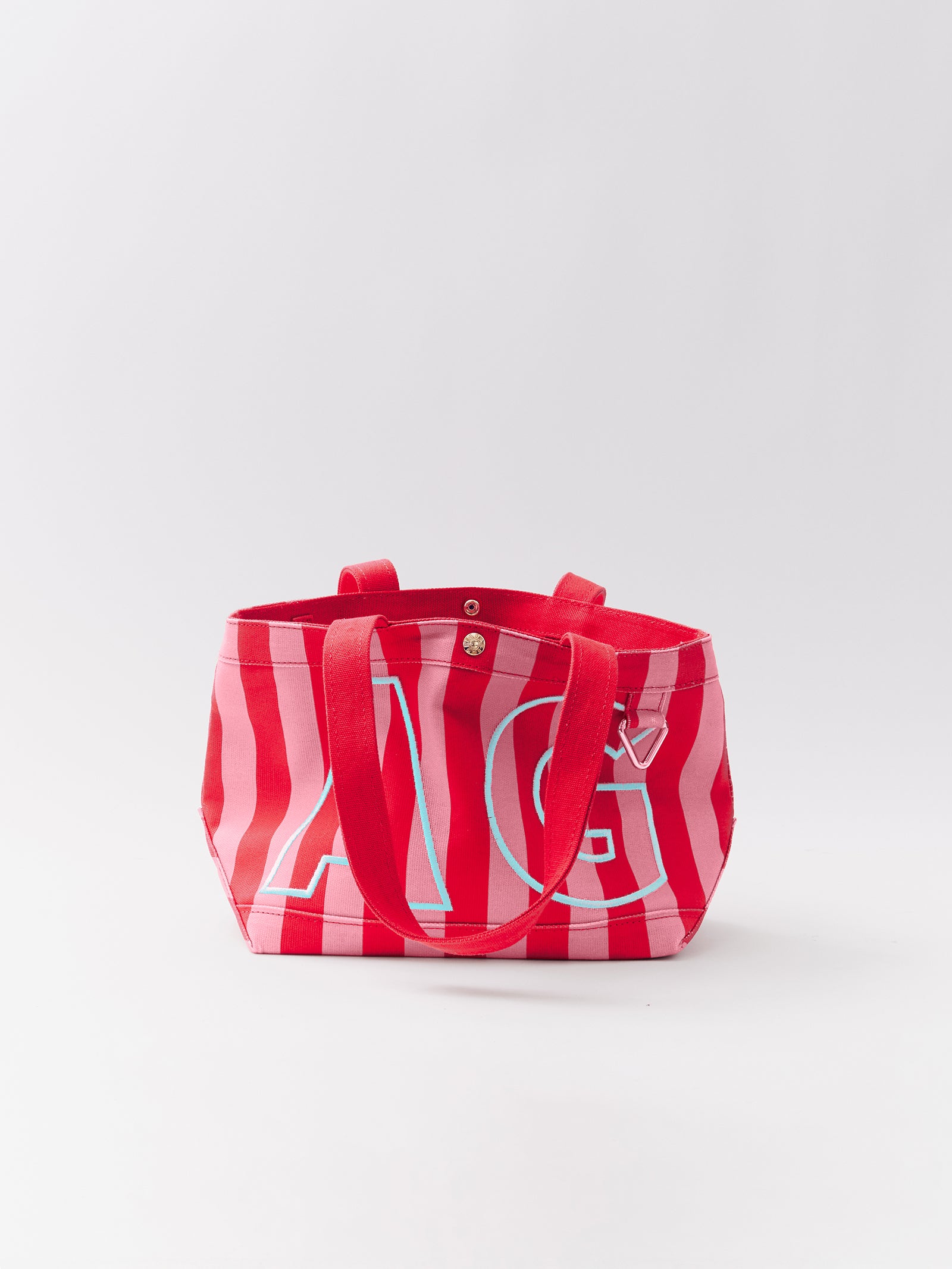 Manufacturers Custom Printed With Logo Personalized Embroidered Letter Daily Weekend Travel Beach Striped Cotton Canvas Tote Bag - Image 3