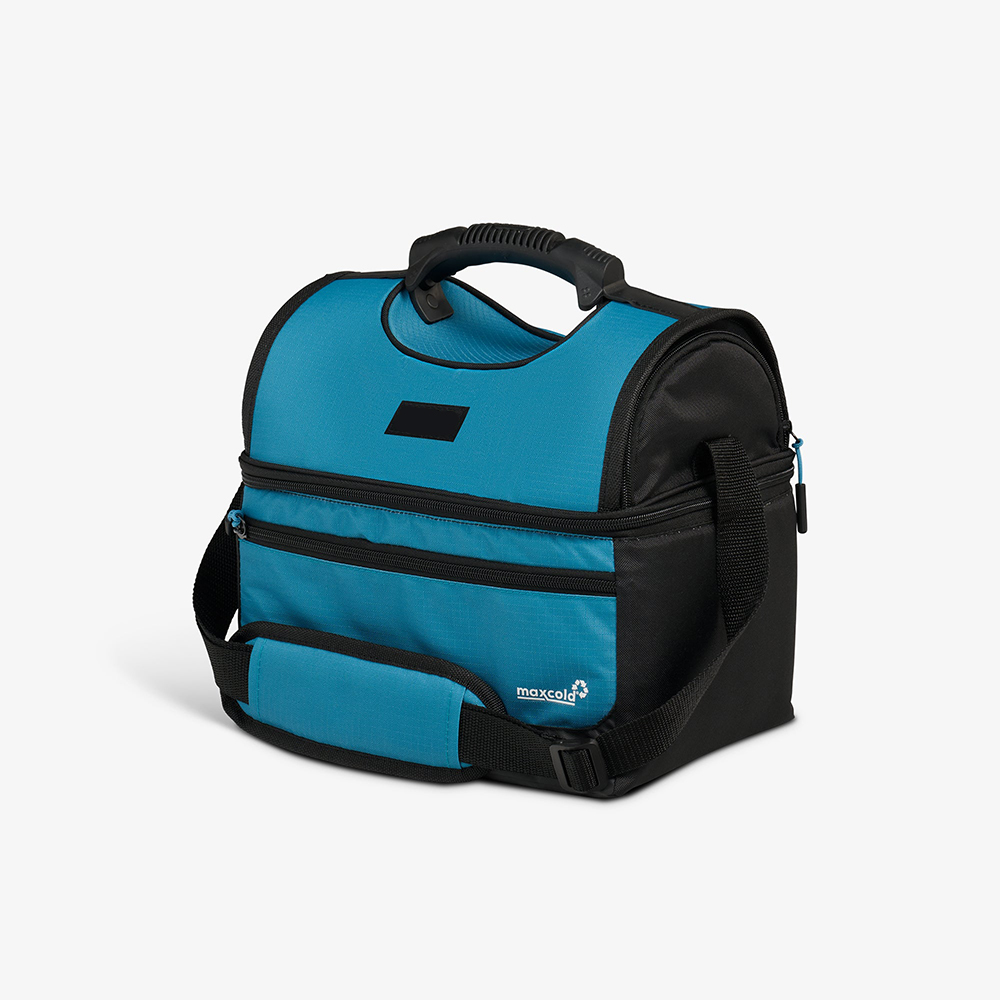 Manufacturers Custom With Logo Soft Reusable Dual Compartment Food Drink Thermal Insulated Lunch Cooler Bag for Adults Men Women - Image 2