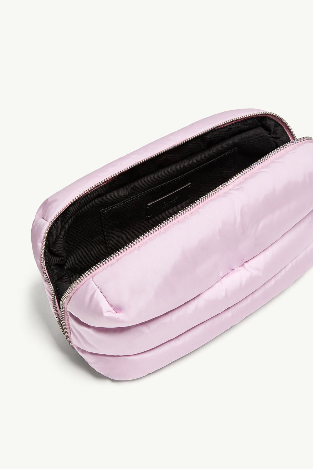 Manufacturers Custom Personalized With Logo Soft Cotton Nylon Padded Puffy Puffer Quilted Makeup Cosmetic Pouch Bags for Women - Image 4