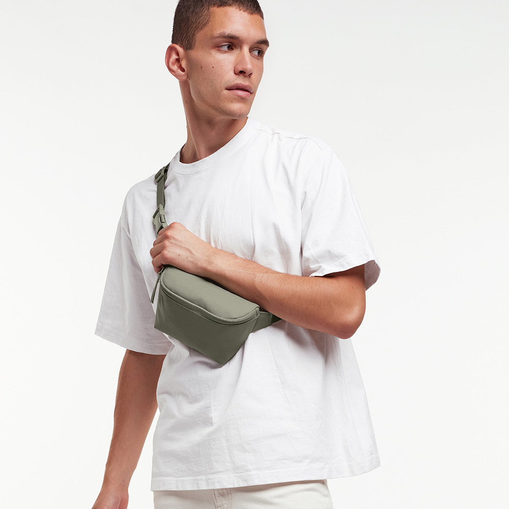 Manufacturers Custom Sustainable Eco Friendly 100% Recycled Ocean Plastic Hip Bum Belt Sling Fanny Pack Waist Bags for Men Women - Image 5
