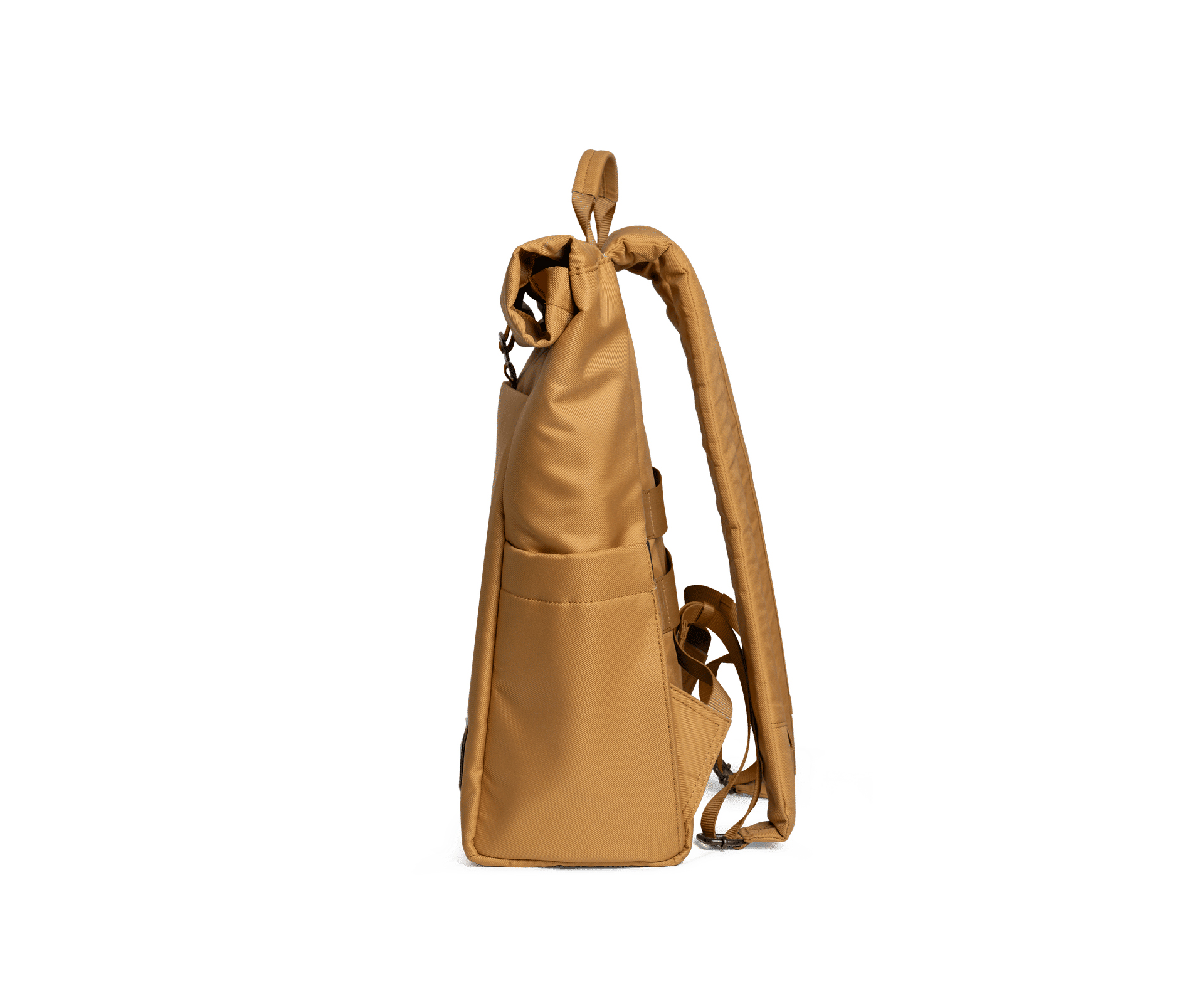 Manufacturers Custom Sustainable Eco Friendly 100% Recycle rPET Casual Sports Travel Rolltop Roll Top Backpack Bag for Men Women - Image 4