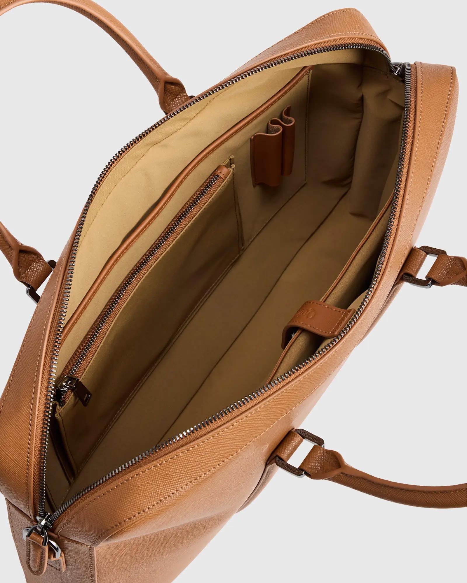 Manufacturers Custom Fashion Luxury Premium Waterproof Vintage Full Grain Leather Travel Business Laptop Bag Briefcase for Men - Image 4