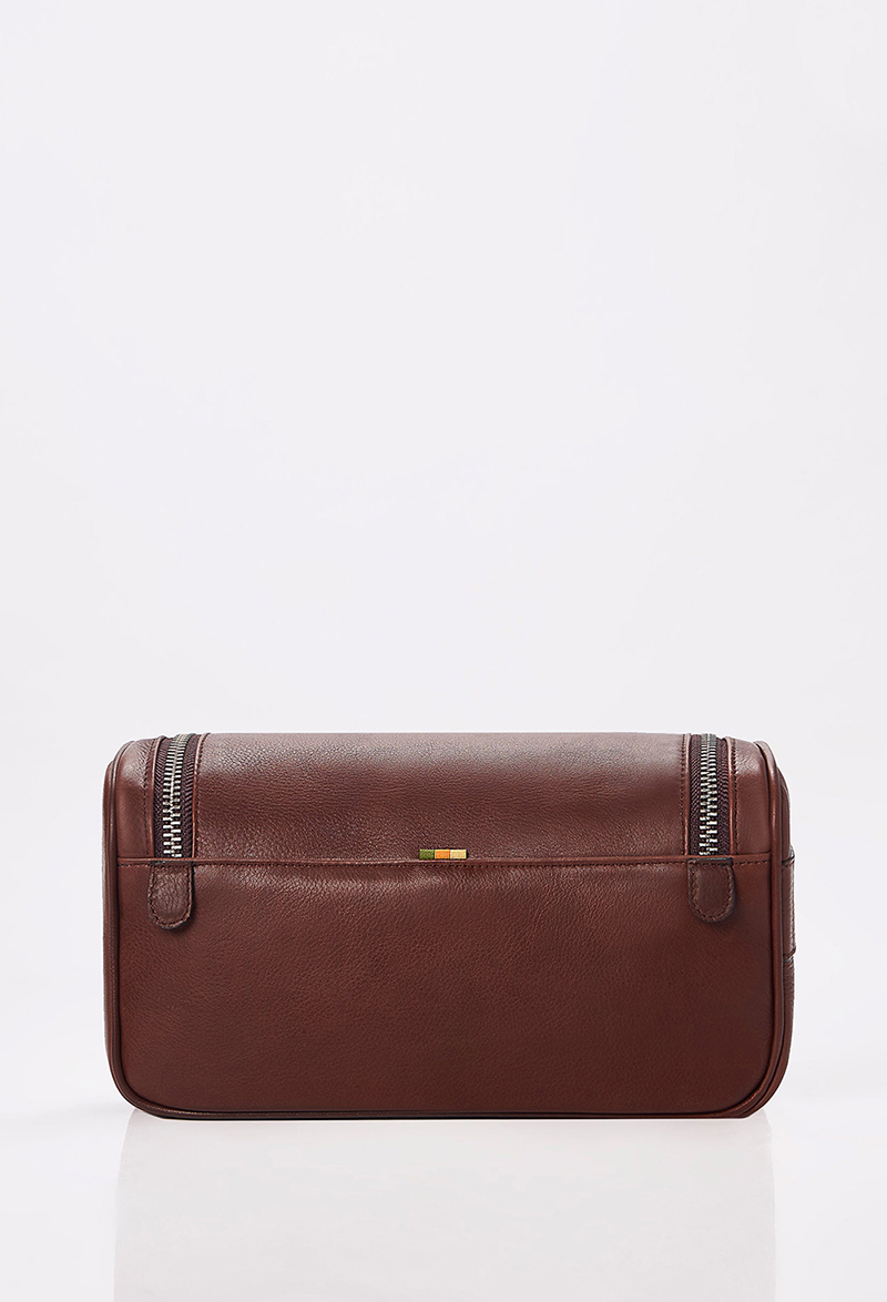 Manufacturers Custom Personalized With Logo Fashion Premium Waterproof Travel Leather Wash Dopp Kit Toiletry Bag for Men Women - Image 5