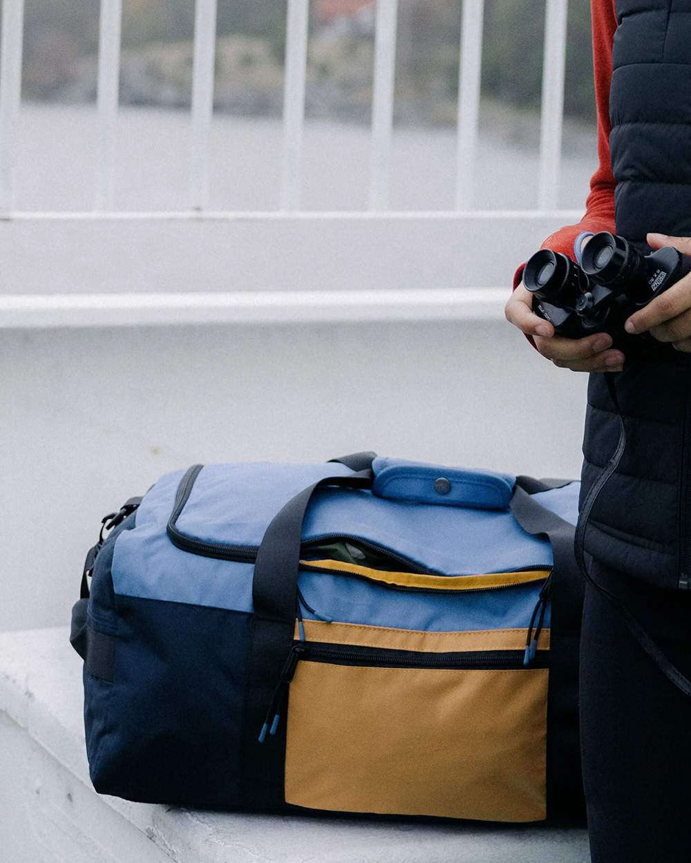 Manufacturers Custom Sustainable Eco Friendly 100% Recycled Polyester Waterproof Casual Sports Travel Duffle Bag for Men Women - Image 6