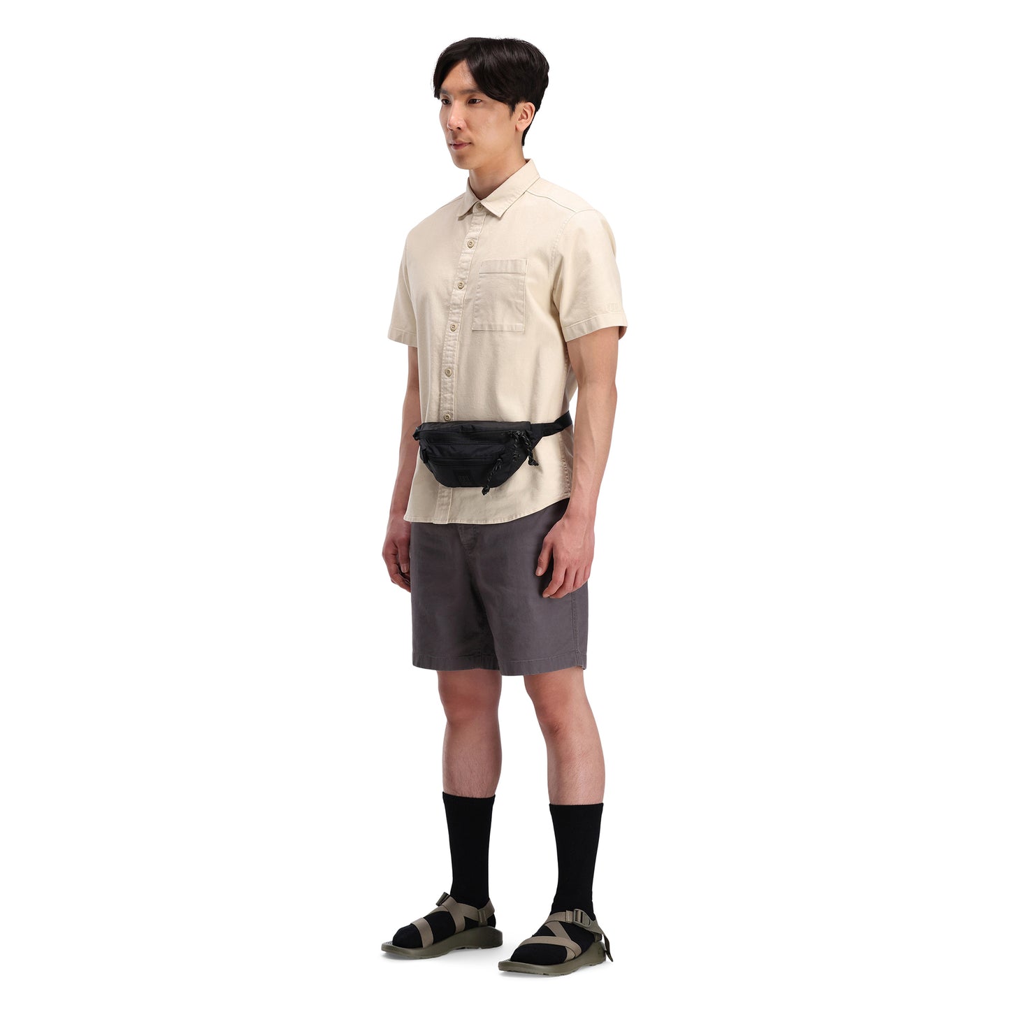 Manufacturers Custom Sustainable Eco Friendly 100% Recycled Nylon Travel Sling Cross Bum Belt Fanny Pack Waist Bag for Men Women - Image 5