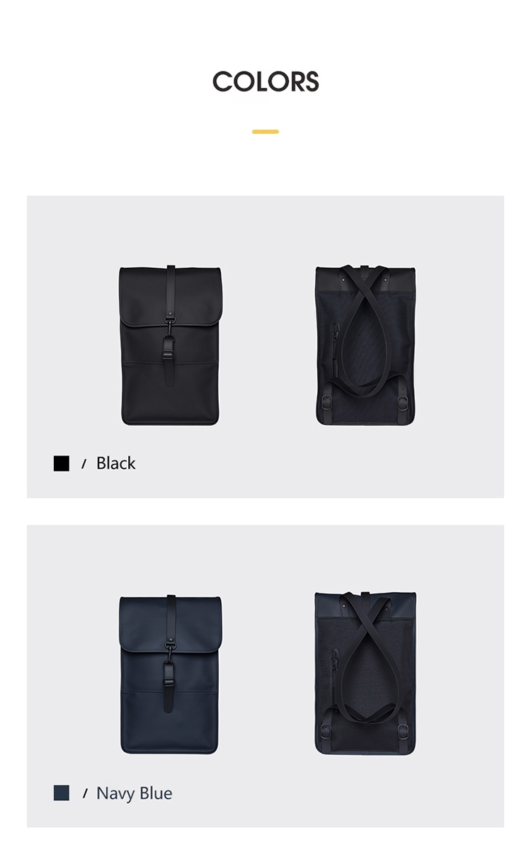 Manufacturers Custom With Logo Fashion Premium Casual Travel Waterproof Vegan Pu Leather Laptop Back Pack Backpack for Men Women - Image 10