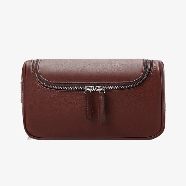 Manufacturers Custom Personalized With Logo Fashion Premium Waterproof Travel Leather Wash Dopp Kit Toiletry Bag for Men Women
