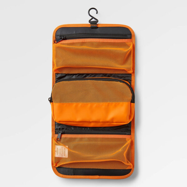 Manufacturers Custom Sustainable Eco Friendly 100% Recycled Polyester Hanging Travel Wash Dopp Kit Toiletry Bags for Men Women