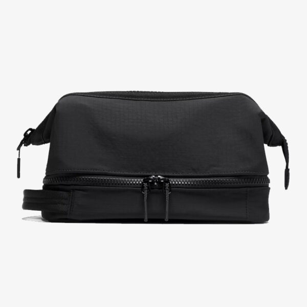 Manufacturers Custom Sustainable Eco Friendly 100% Recycled Polyester Waterproof Travel Wash Dopp Kit Toiletry Bag for Men Women