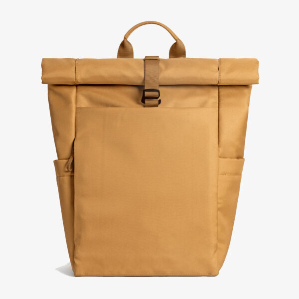 Manufacturers Custom Sustainable Eco Friendly 100% Recycle rPET Casual Sports Travel Rolltop Roll Top Backpack Bag for Men Women