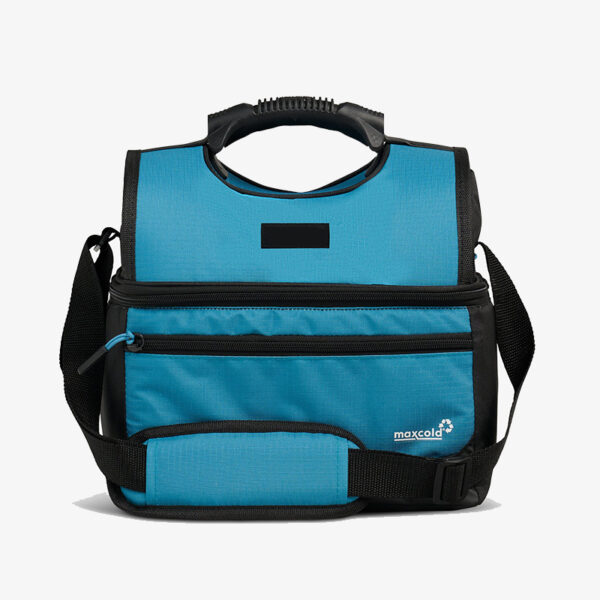 Manufacturers Custom With Logo Soft Reusable Dual Compartment Food Drink Thermal Insulated Lunch Cooler Bag for Adults Men Women